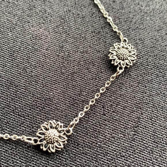 Vintage Sunflower Anklet/Bracelet - Picture 2 of 3